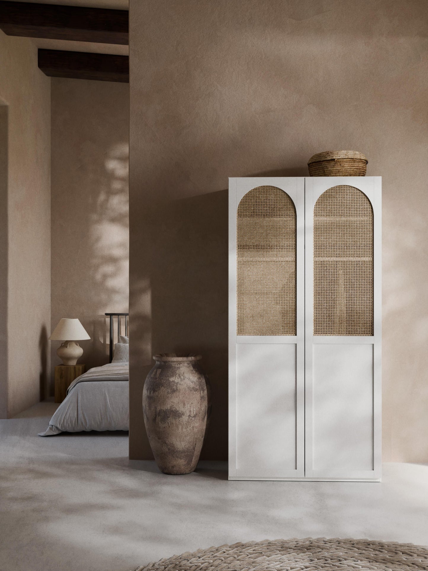 Jeanova Modular Hinged-Door Wardrobe, 100 cm Wide, in Various Sizes
