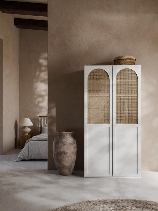 Jeanova Modular Hinged-Door Wardrobe, 100 cm Wide, in Various Sizes