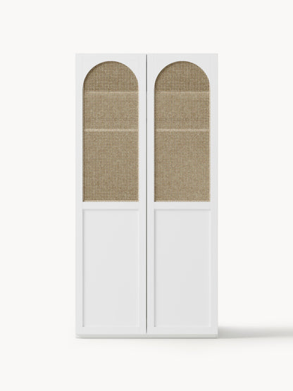 Jeanova Modular Hinged-Door Wardrobe, 100 cm Wide, in Various Sizes