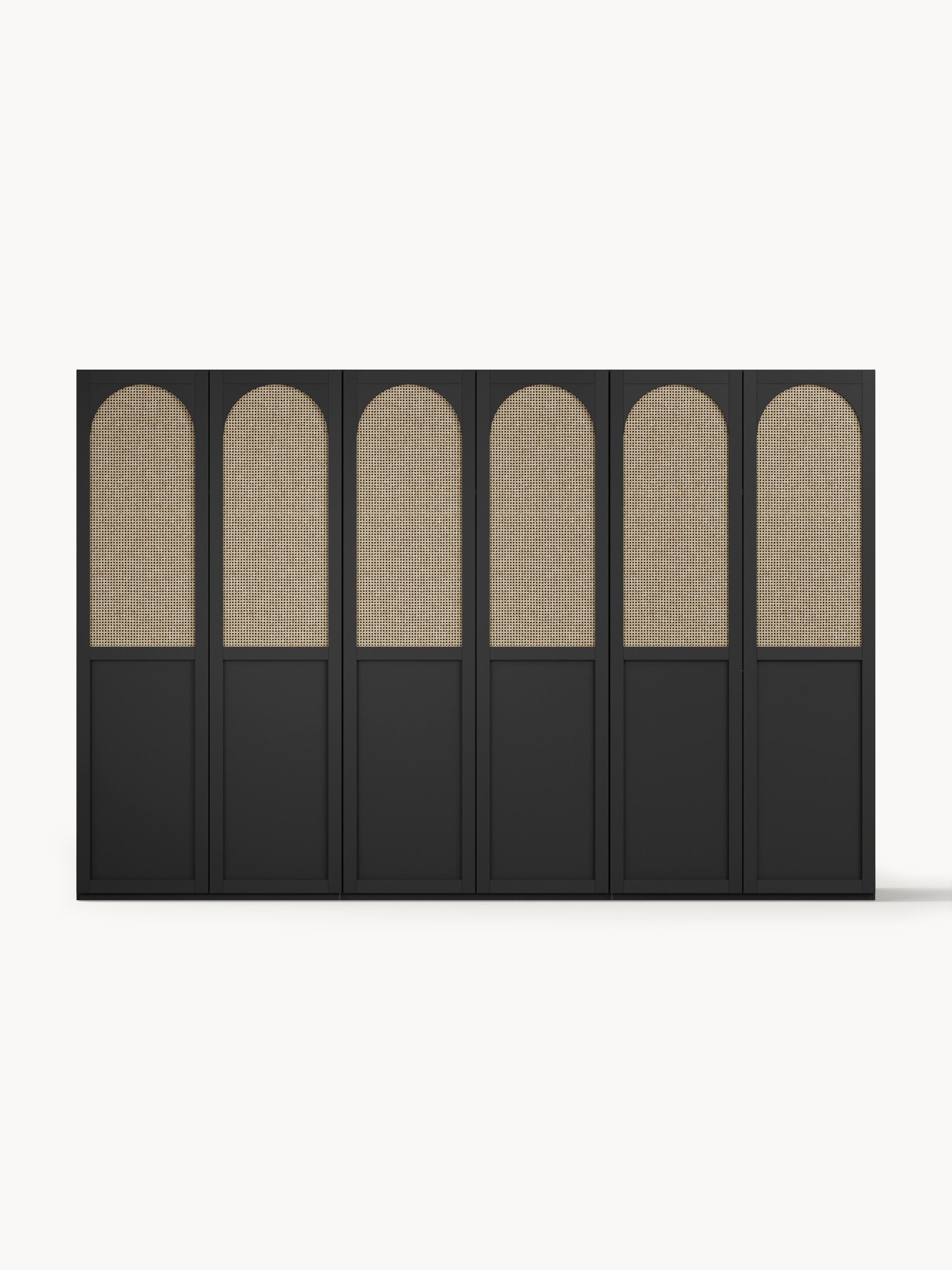 Jeanova Modular Hinged-Door Wardrobe, 300 cm Wide, in Various Sizes