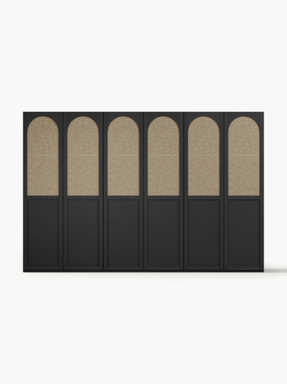 Jeanova Modular Hinged-Door Wardrobe, 300 cm Wide, in Various Sizes