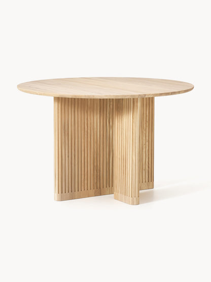 Jolvara Round Oak Dining Table, Ø 120 cm
