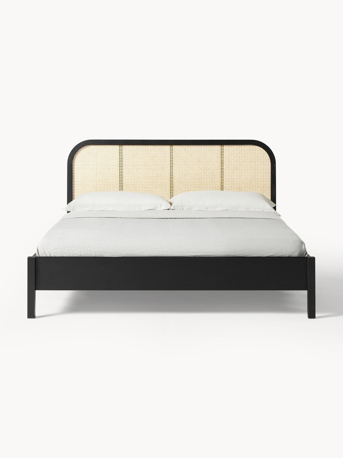 Jonvaro Wooden Bed with Vienna Cane Headboard