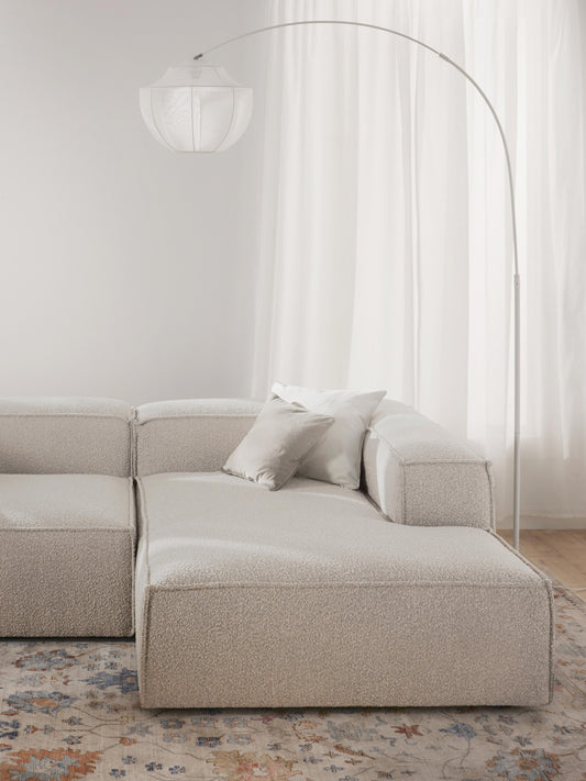 Lennvik Bouclé Corner Ottoman Module