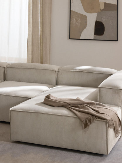 Lennvik Corduroy Corner Ottoman Module