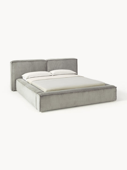Lennvik Corduroy Upholstered Bed