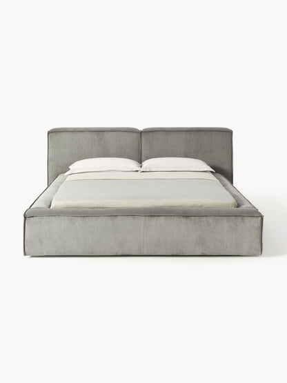 Lennvik Corduroy Upholstered Bed