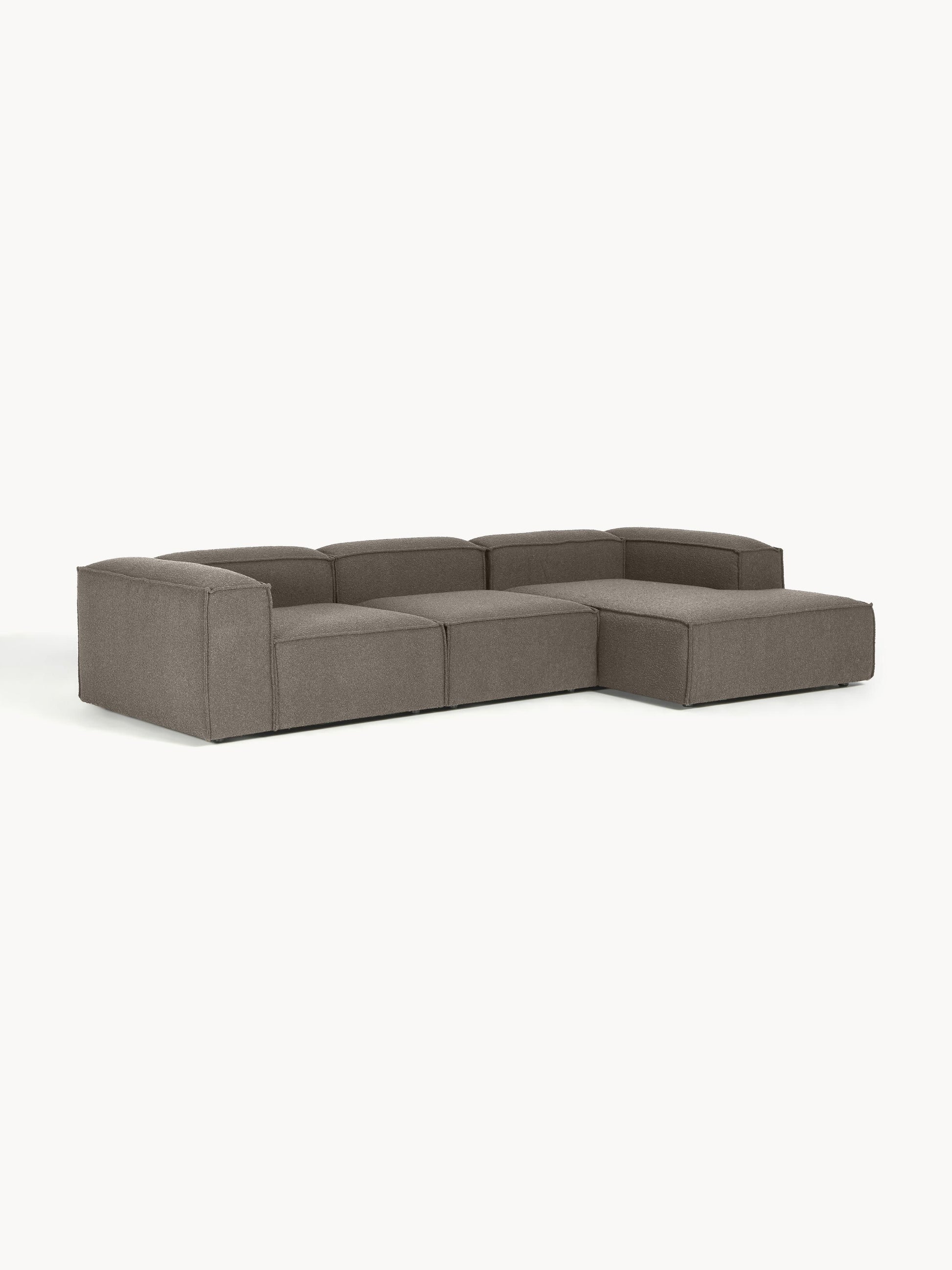Lennvik Modular Bouclé Corner Sofa, 4-Seater