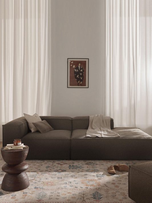 Lennvik Modular Bouclé Ottoman