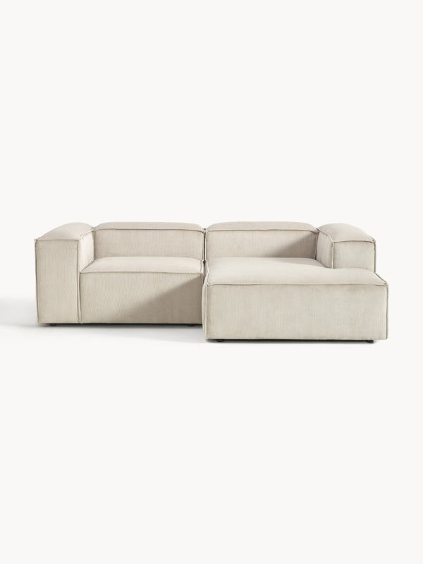 Lennvik Modular Corduroy Corner Sofa (2-Seater)