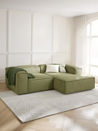 Lennvik Modular Corduroy Corner Sofa (2-Seater)