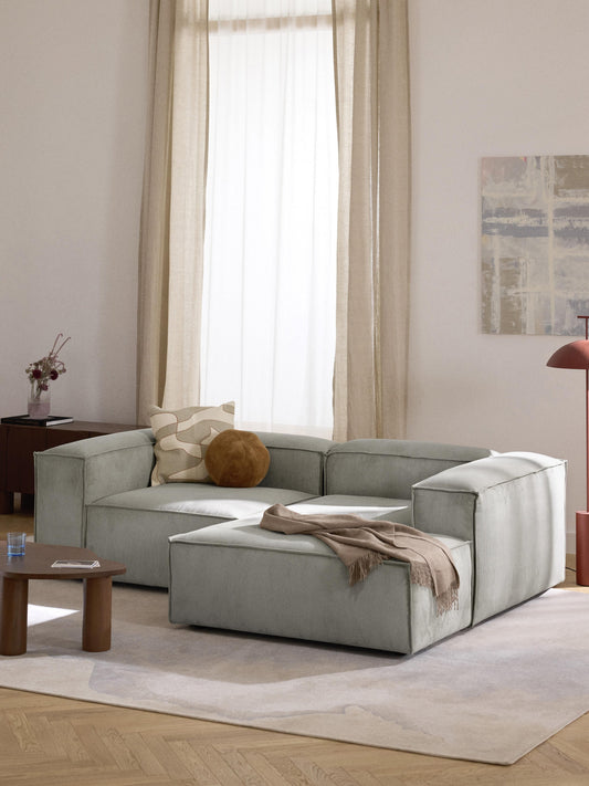 Lennvik Modular Corduroy Corner Sofa (2-Seater)