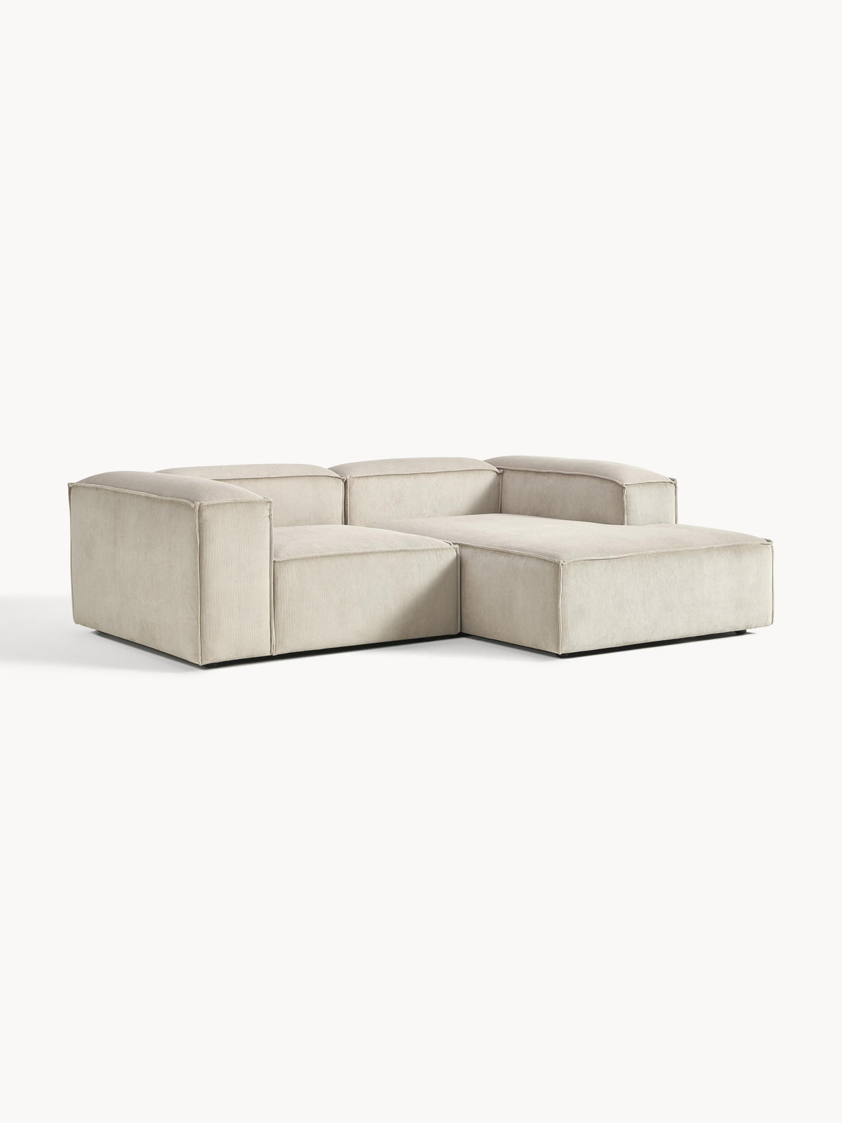 Lennvik Modular Corduroy Corner Sofa (2-Seater)