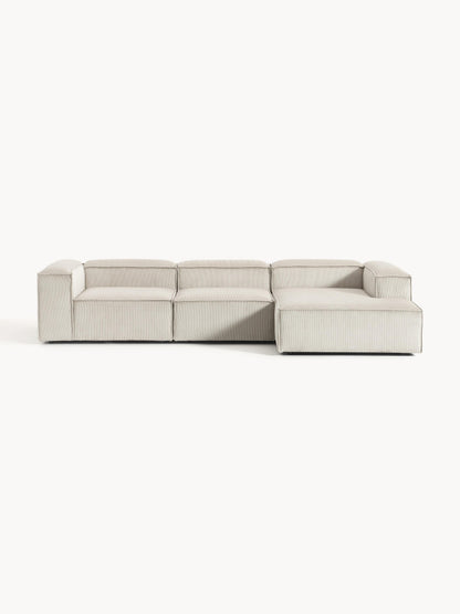 Lennvik Modular Corduroy Corner Sofa (4-Seater)