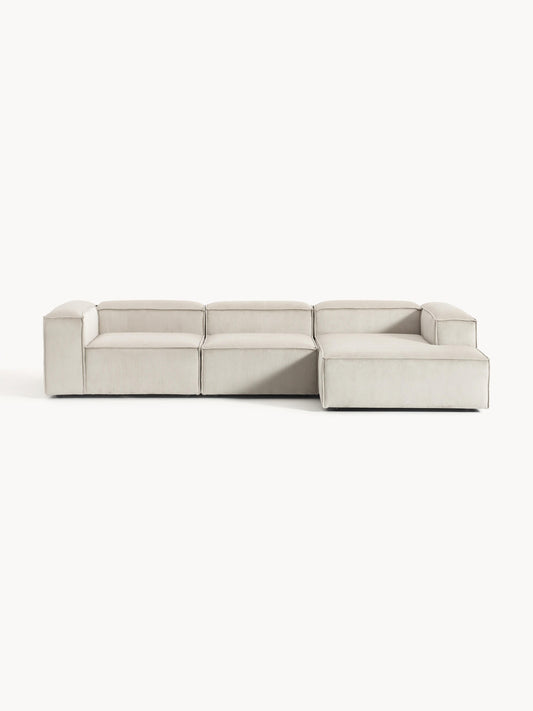 Lennvik Modular Corduroy Corner Sofa (4-Seater)