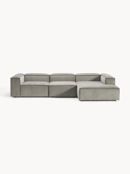 Lennvik Modular Corduroy Corner Sofa (4-Seater)