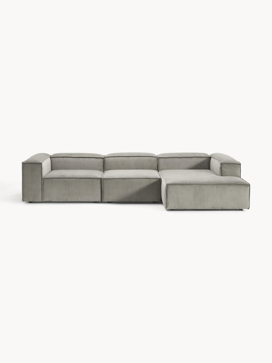 Lennvik Modular Corduroy Corner Sofa (4-Seater)