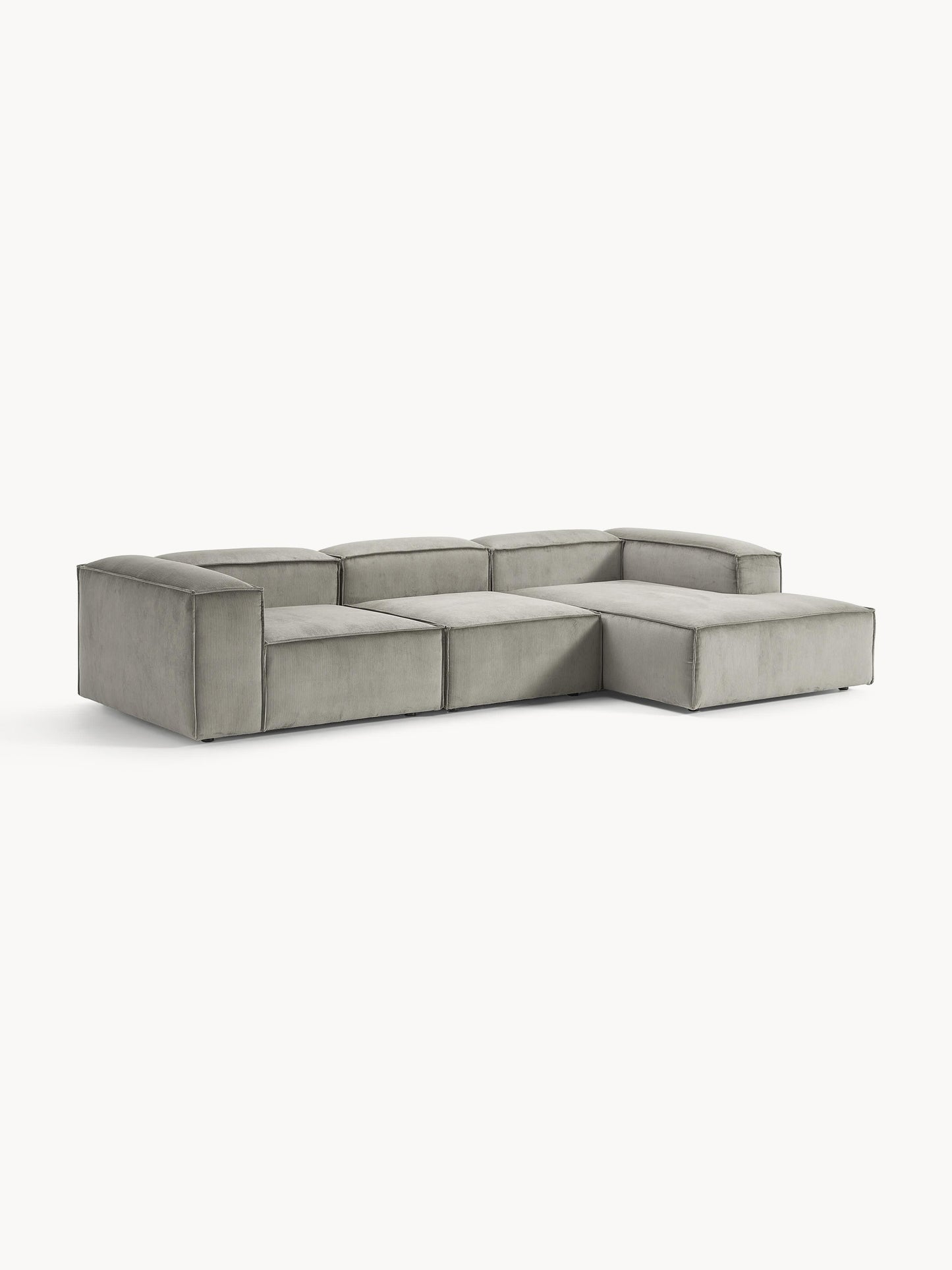Lennvik Modular Corduroy Corner Sofa (4-Seater)