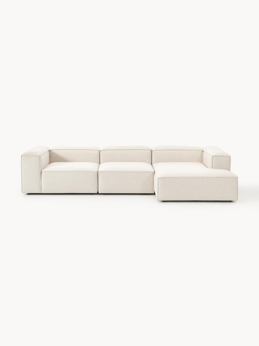 Lennvik Modular Linen Blend Corner Sofa (4-Seater)