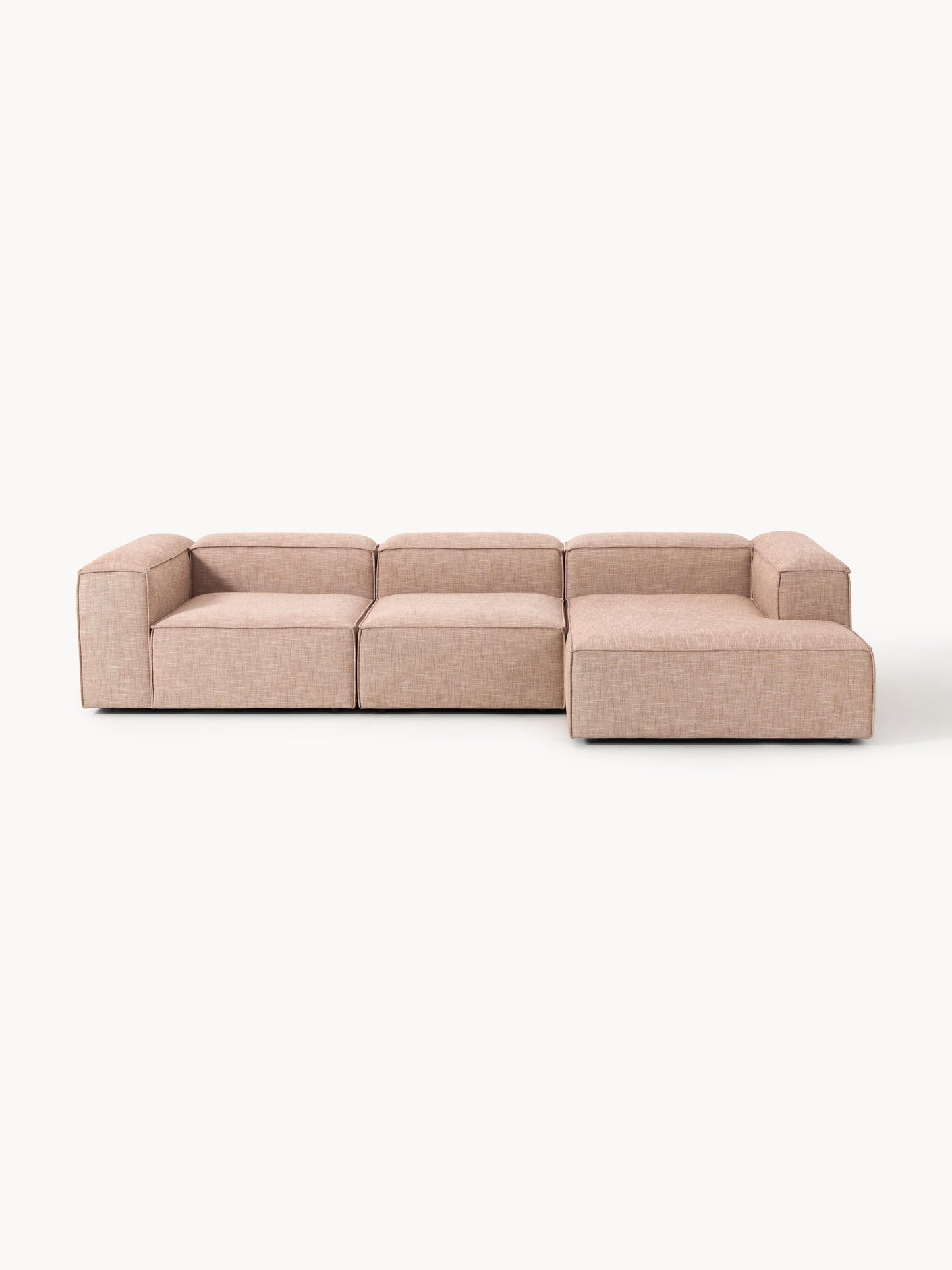 Lennvik Modular Linen Blend Corner Sofa (4-Seater)