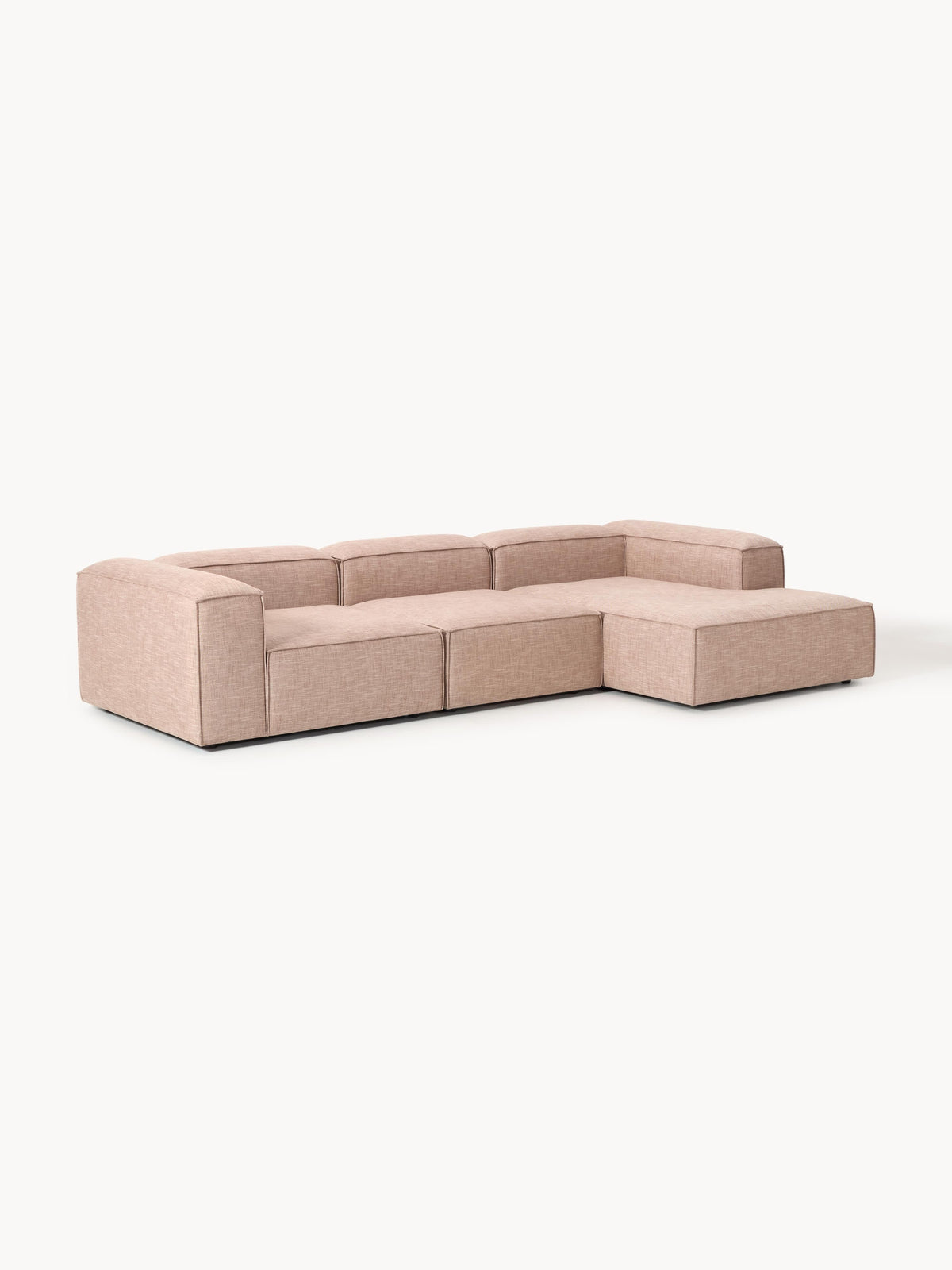 Lennvik Modular Linen Blend Corner Sofa (4-Seater)