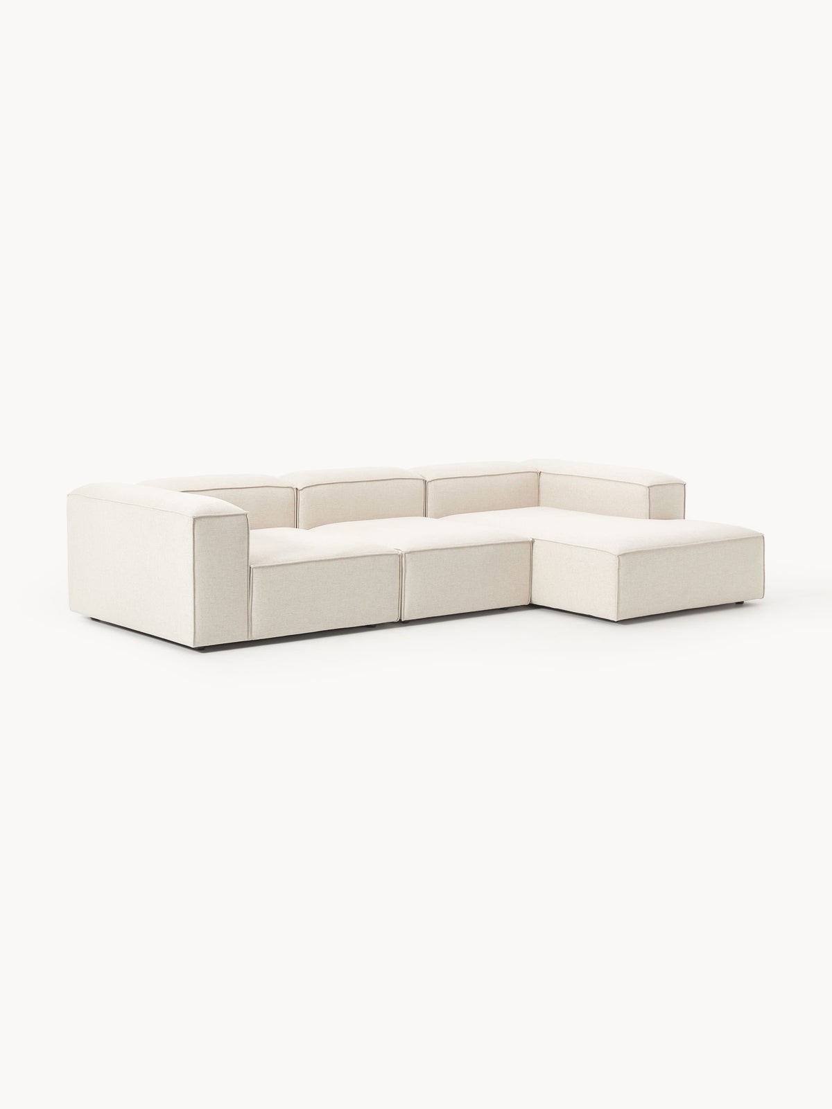 Lennvik Modular Linen Blend Corner Sofa (4-Seater)