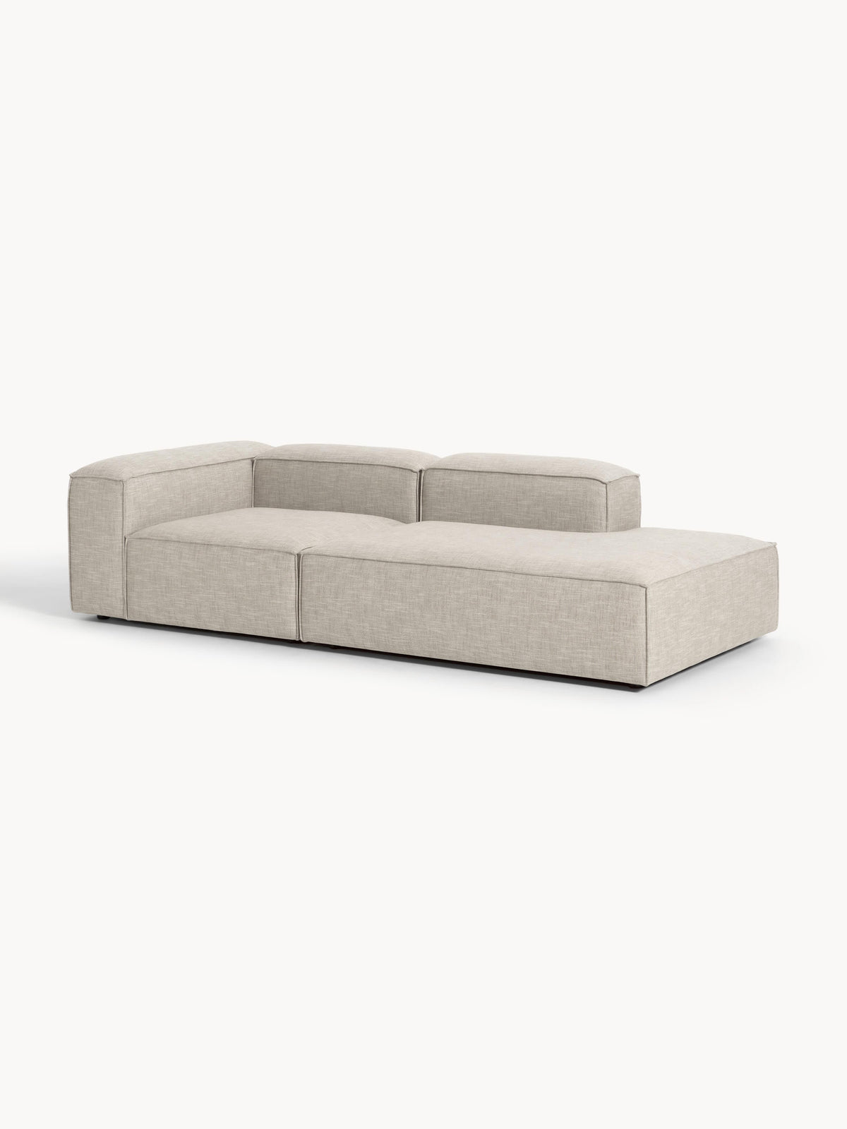 Lennvik Modular Linen Blend Ottoman