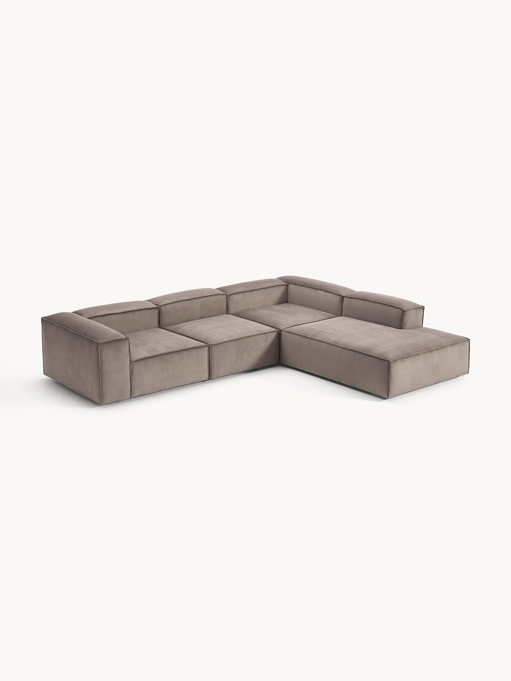 Lennvik Modular XL Corduroy Corner Sofa (4-Seater)