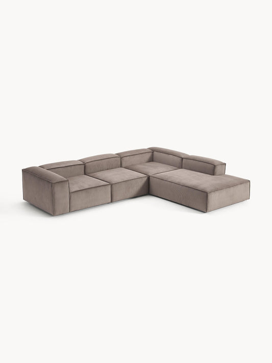 Lennvik Modular XL Corduroy Corner Sofa (4-Seater)