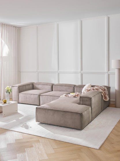 Lennvik Modular XL Corduroy Corner Sofa (4-Seater)