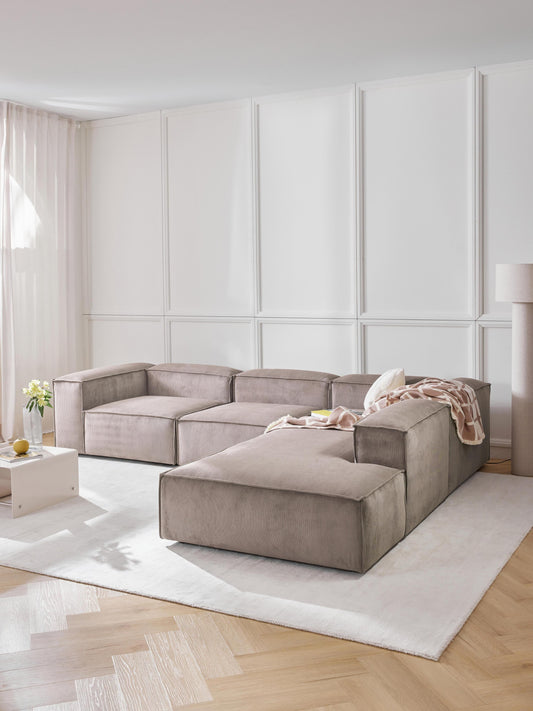 Lennvik Modular XL Corduroy Corner Sofa (4-Seater)