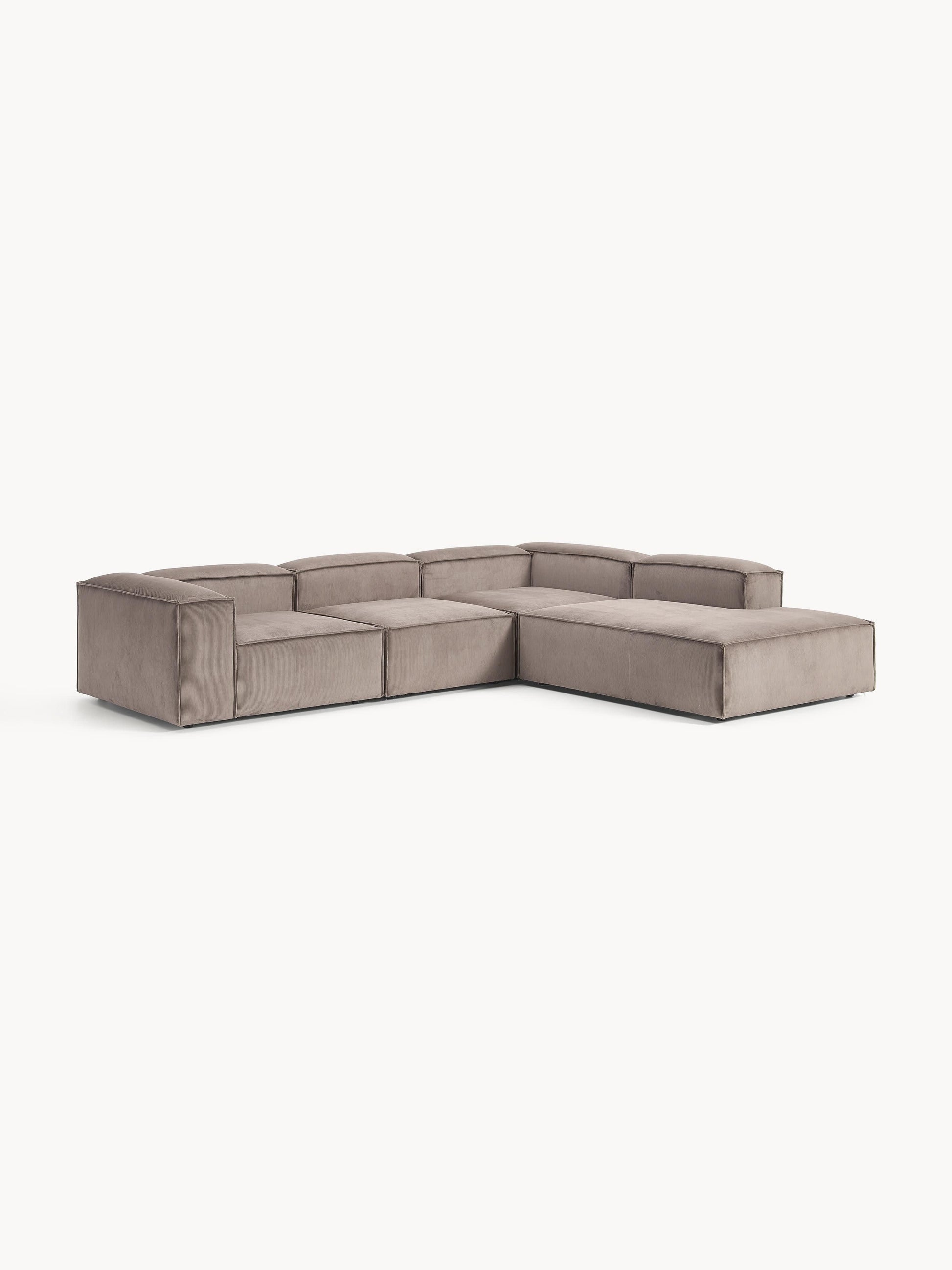 Lennvik Modular XL Corduroy Corner Sofa (4-Seater)