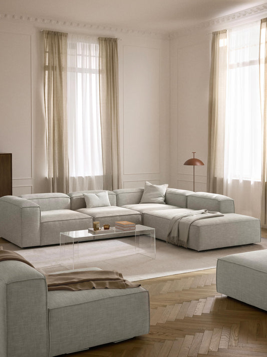 Lennvik Modular XL Corner Sofa (4-Seater) in Linen Blend