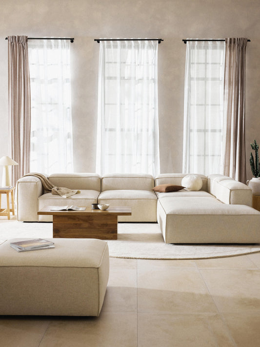 Lennvik Modular XL Corner Sofa (4-Seater) in Linen Blend