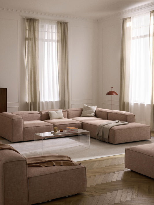 Lennvik Modular XL Corner Sofa (4-Seater) in Linen Blend