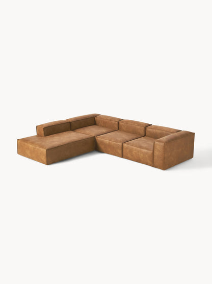Lennvik Modular XL Leather Corner Sofa (4-Seater)