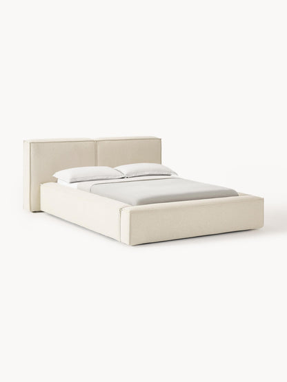 Lennvik Upholstered Bed with Storage