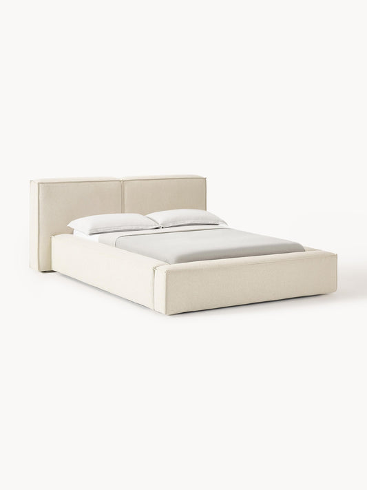 Lennvik Upholstered Bed with Storage