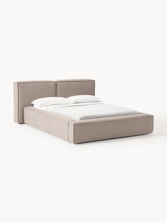 Lennvik Upholstered Bed with Storage