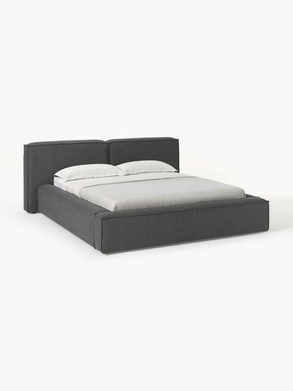 Lennvik Upholstered Bed with Storage