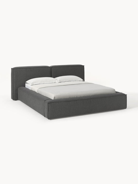 Lennvik Upholstered Bed with Storage