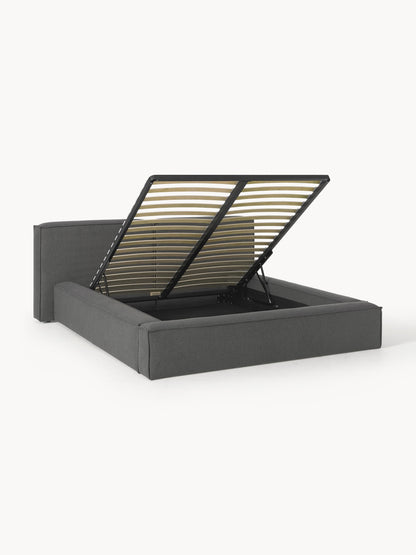 Lennvik Upholstered Bed with Storage