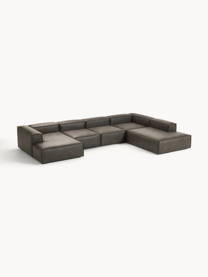 Lennvik XL Modular Sofa in Leather