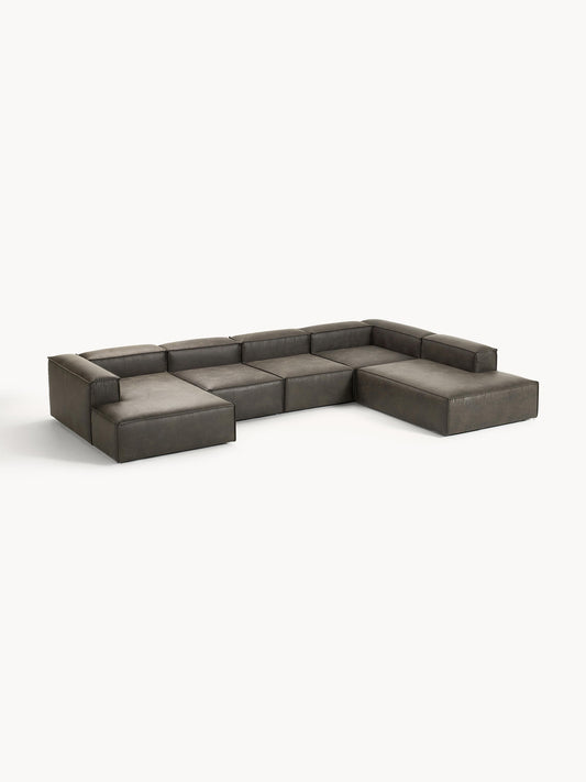 Lennvik XL Modular Sofa in Leather