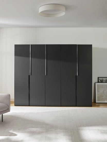 Lenvaro Modular Hinged-Door Wardrobe, 250 cm Wide, in Various Sizes