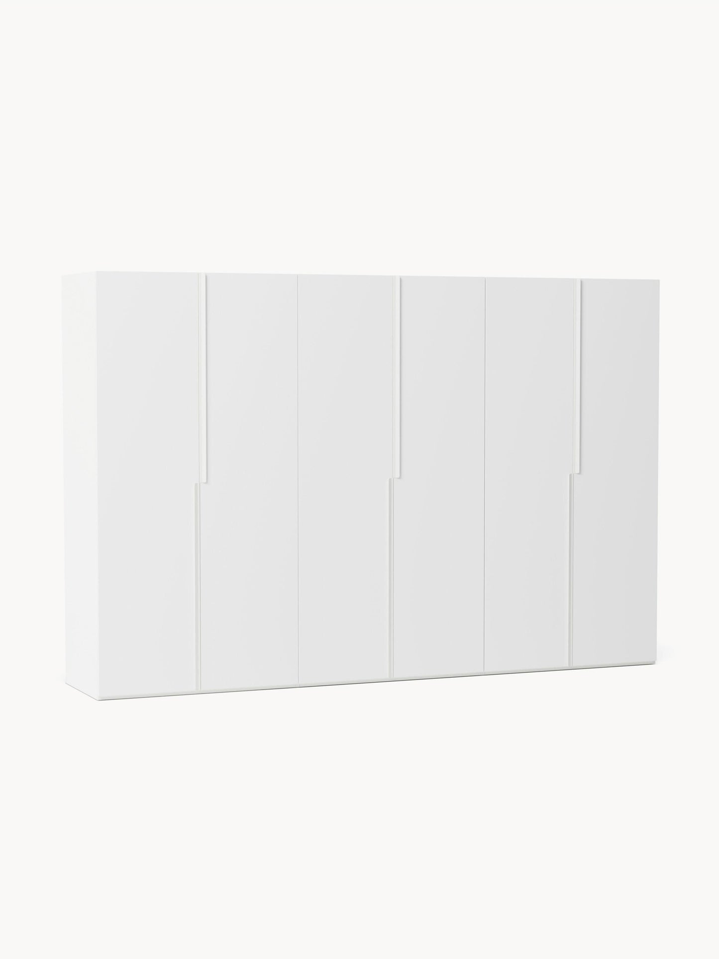 Lenvaro Modular Hinged-Door Wardrobe, 300 cm Wide, in Various Sizes