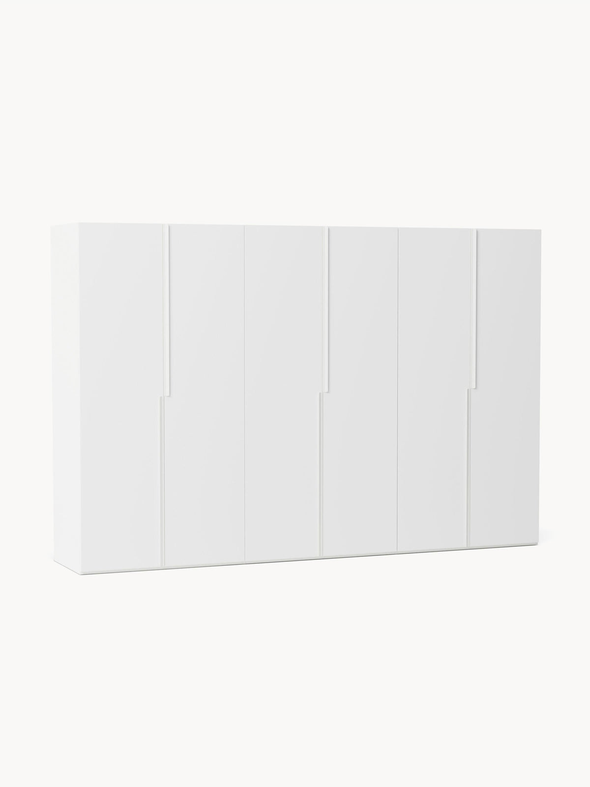 Lenvaro Modular Hinged-Door Wardrobe, 300 cm Wide, in Various Sizes