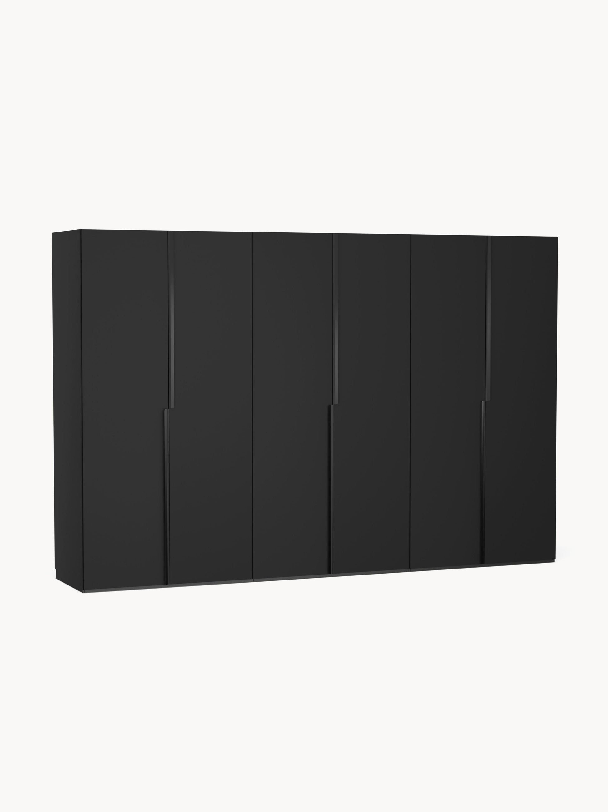 Lenvaro Modular Hinged-Door Wardrobe, 300 cm Wide, in Various Sizes