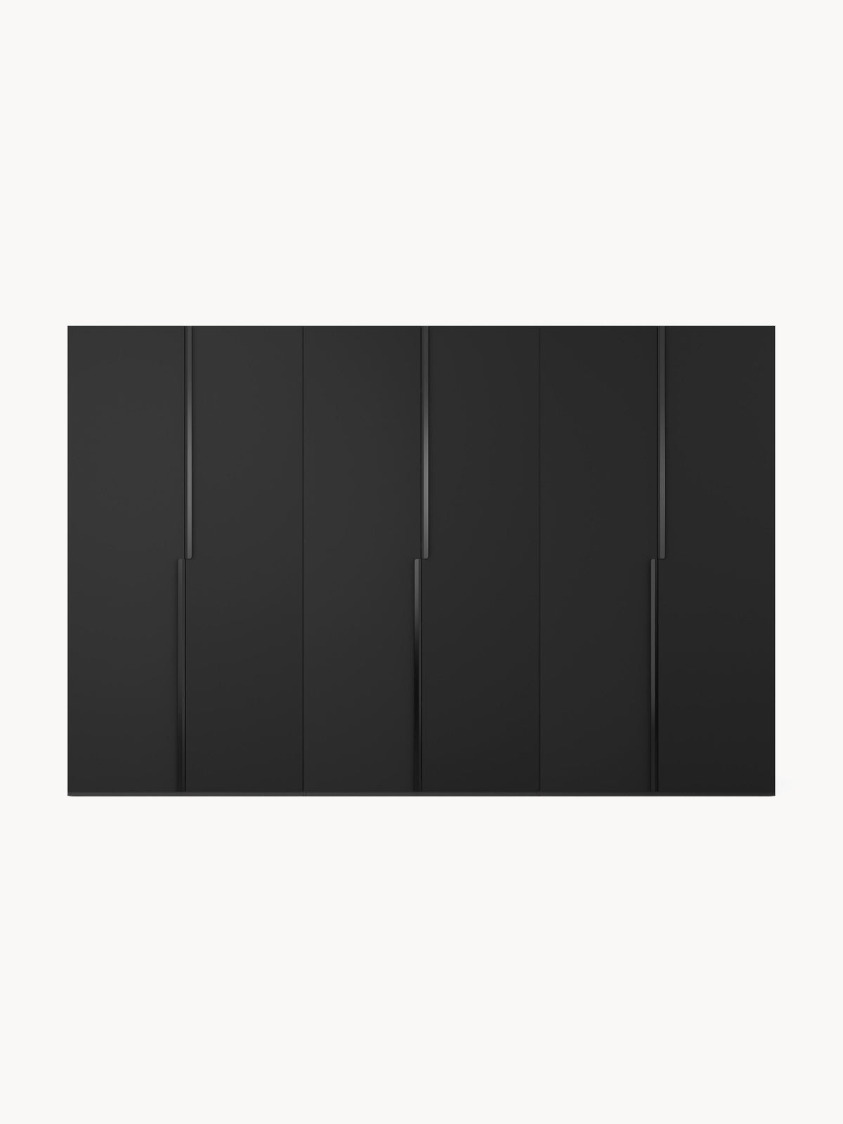 Lenvaro Modular Hinged-Door Wardrobe, 300 cm Wide, in Various Sizes