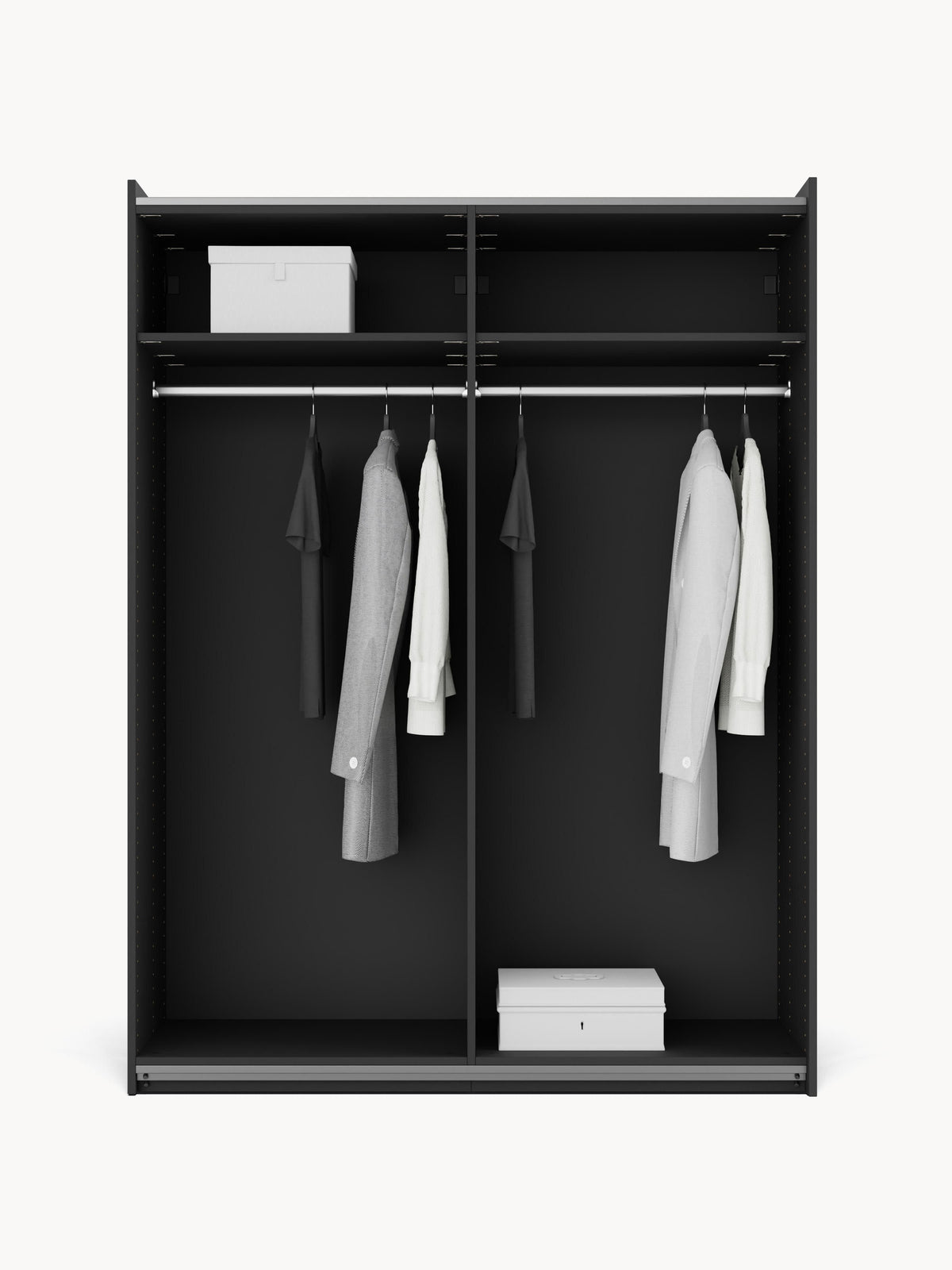 Lenvaro Modular Sliding-Door Wardrobe, 150 cm Wide, in Various Sizes